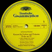 LP - Johannes Brahms - Konzert Für Violine Und Orchester D-Dur