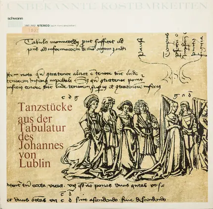Johannes Von Lublin - Tanzstücke Aus Der Tabulatur Des Johannes Von Lublin