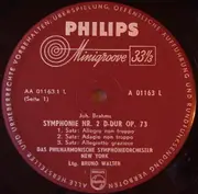 LP - Johannes Brahms - The New York Philharmonic Orchestra , Bruno Walter - Symphonie Nr. 2 D-Dur Op. 73 / Haydn-Variationen