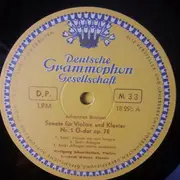 LP - Brahms - Sonate Für Klavier Und Violine Nr. 1 Op.78 / Sonate Für Klavier Und Violine Nr. 2 Op.100