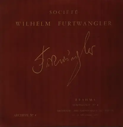 Brahms - Symphonie N°4 En Mi Mineur, Op. 98