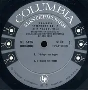 LP - Johannes Brahms - Bruno Walter Conducting The The New York Philharmonic Orchestra - Symphony No. 2 In D Major, Op. 73
