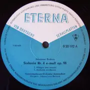 LP - Brahms - Sinfonie Nr. 4 E-moll Op. 98 - Mono