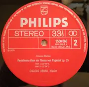 LP - Johannes Brahms - Claudio Arrau - Piano Sonata, Op. 2 / Variations On A Theme By Paganini Op. 35