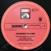 LP - Johannes Brahms - Garrick Ohlsson - Klaviersonate Nr.3 / Zwei Rhapsodien Op.79