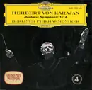 LP - Johannes Brahms - Herbert von Karajan , Berliner Philharmoniker - Symphonie Nr. 4 e-moll op. 98 - tulip rim