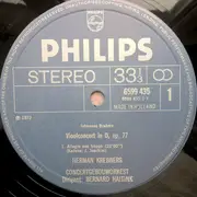 LP - Johannes Brahms - Herman Krebbers , Concertgebouworkest , Bernard Haitink - Vioolconcert