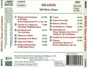 CD - Brahms - Theme And Variations