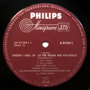 LP - Brahms - Konzert A-moll Op.102 Für Violine Und Violoncello (Doppelkonzert) / Akademische Festouvertüre Op.80 / Tragische Ouvertüre Op.81