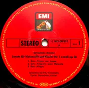 LP - Brahms - Sonaten Für Violoncello Und Klavier Nr. 1 Und Nr. 2