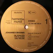 Double LP - Brahms - Drei Sonaten Für Klavier Und Violine / Allegro Aus F.A.E.