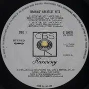 LP - Brahms - Brahms' Greatest Hits