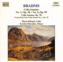 CD - Brahms - Cello Sonatas No. 1, Op. 38 · No. 2, Op. 99 / Cello Sonata, Op. 78 (Transcribed From Violin Sonata No. 1, Op. 78)