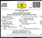 CD - Brahms - Die 3 Violinsonaten / The Violin Sonatas / Les Sonates Pour Violon