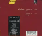 Double CD - Brahms - Symphonies Nos. 1 & 2