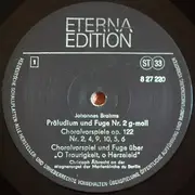 LP - Brahms / Christoph Albrecht - Orgelwerke (Christoph Albrecht An Der Wagnerorgel Der Marienkirche Zu Berlin)