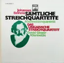 LP-Box - Johannes Brahms , The Hungarian Quartet , David Glazer - Sämtliche Streichquartette / Klarinettenquintett
