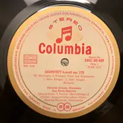 LP - Brahms / Mozart - Quintet In B Minor Op.115 For Clarinet And String Quartet / Quartet In A Major KVZ 298 For Flute, Violin, Viola And Violincello