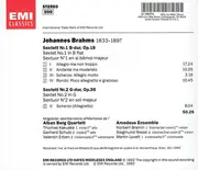 CD - Johannes Brahms , Alban Berg Quartett , Amadeus Ensemble - Streichsextett = String Sextet = Sextuor A Cordes No. 1