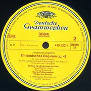 Double LP - Johannes Brahms , Anton Bruckner - Herbert Von Karajan - Ein Deutsches Requiem / Te Deum