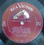LP - Brahms - Symphony No. 2 In D, Op. 73  - Tragic Overture, Op. 81 - Mono