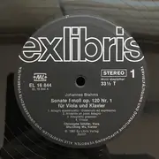 LP - Brahms - Zwei Sonaten Für Viola Und Klavier Op. 120 = Deux Sonates Pour Alto Et Piano Op. 120