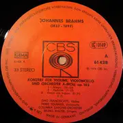 LP - Johannes Brahms , Columbia Symphony Orchestra , Conducted by Bruno Walter - Bruno Walter Dirigiert Brahms