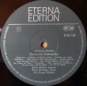 LP - Johannes Brahms , Edith Mathis , Peter Schreier , Karl Engel - Deutsche Volkslieder - Heft 1-3