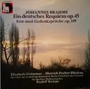 Double LP - Brahms - Ein Deutsches Requiem Op.45 - Fest-Und Gedenksprüche Op.109
