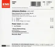 CD - Brahms / Liszt - Piano Concerto No. 1 / Les Préludes