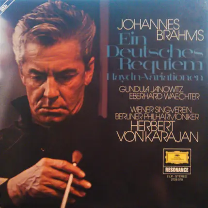 Johannes Brahms , Gundula Janowitz , Eberhard Wächter , Wiener Singverein , Berliner Philharmoniker - Ein Deutsches Requiem, Haydn - Variations