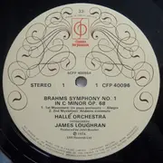 LP - Johannes Brahms , Hallé Orchestra , James Loughran - Symphony No.1 In C Minor Op.68