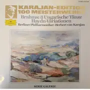 LP - Johannes Brahms , Herbert von Karajan , Berliner Philharmoniker - 8 Ungarische Tänze; Haydn-Variationen - Original Insert