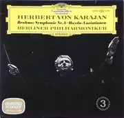 LP - Johannes Brahms , Herbert von Karajan , Berliner Philharmoniker - Symphonie Nr. 3  F-dur op. 90 • Haydn-Variationen op. 56a - tulip rim