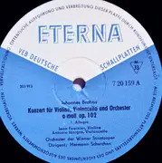 10'' - Brahms - Konzert Für Violine, Violoncello Und Orchester, A-moll Op. 102