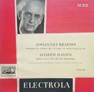 Johannes Brahms / Joseph Haydnr - Variationen Für Orchester Über Ein Thema Von Haydn, Op. 56a / Sinfonie Nr. 94 G-Dur (Mit Dem Pauken