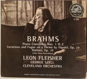 Johannes Brahms - Piano Concertos 1 & 2 / Variations And Fugue On A Theme By Handel, Op. 24 / Waltzes, Op. 39 (1956 M