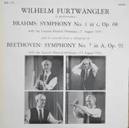 Brahms / Beethoven - Symphony No. 1 In C, Op. 68 / Symphony No. 7 In A, Op. 92