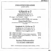 CD - Brahms - Symphonie No. 2 • Alto Rhapsody
