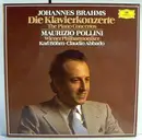 Double LP - Johannes Brahms , Maurizio Pollini , Wiener Philharmoniker , Karl Böhm , Claudio Abbado - Die Klavierkonzerte