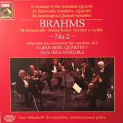 LP - Brahms - Streichsextett No. 2 = String Sextet No. 2 = Sextuor À Cordes No. 2