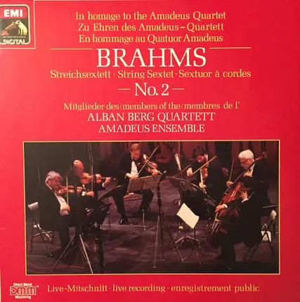 Brahms - Streichsextett No. 2 = String Sextet No. 2 = Sextuor À Cordes No. 2