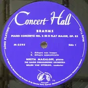 LP - Johannes Brahms , Nikita Magaloff , Residentie Orkest , Willem Van Otterloo - Zweites Klavierkonzert