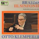 LP - Brahms - III. Sinfonie/ Akademische Festouvertüre Op. 80