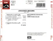 CD - Brahms - Sinfonie No. 1 / Tragische Ouvertüre