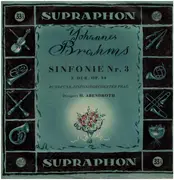 LP - Johannes Brahms , Prague Radio Symphony Orchestra Conductor Hermann Abendroth - Symphony No. 3