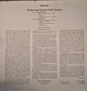 LP - Brahms / Franck - Violin Sonatas