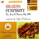 LP - Johannes Brahms / Alfred Wallenstein , Virtuoso Symphony Of London - Symphony No. 4 in E Minor op. 98 - Blue Labels