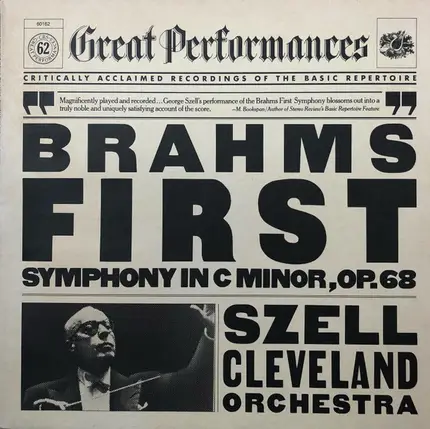 Brahms - First Symphony In C Minor, Op. 68
