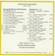CD - Brahms - Klavierkonzerte · Piano Concerto No. 2 · Fantasien Op. 116